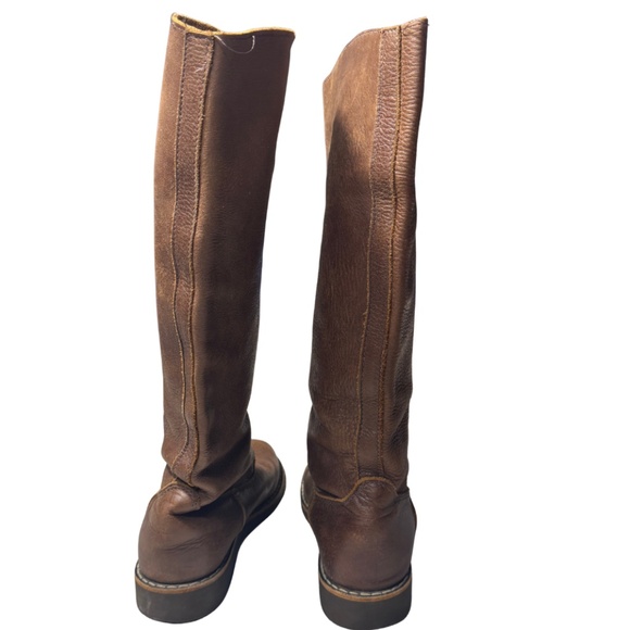 Roots Leather Knee-High Boots | Made in Canada | Brown | Size 7 - Picture 6 of 16